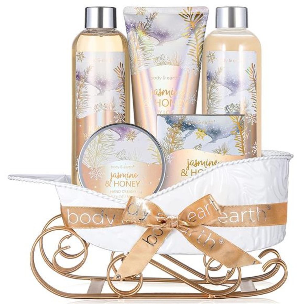 Body & Earth Women Gifts Spa Set with Jasmine Scen